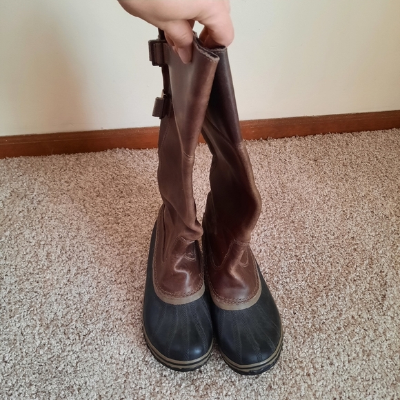Sorel Brown and Black Combat Boots - Picture 9 of 15